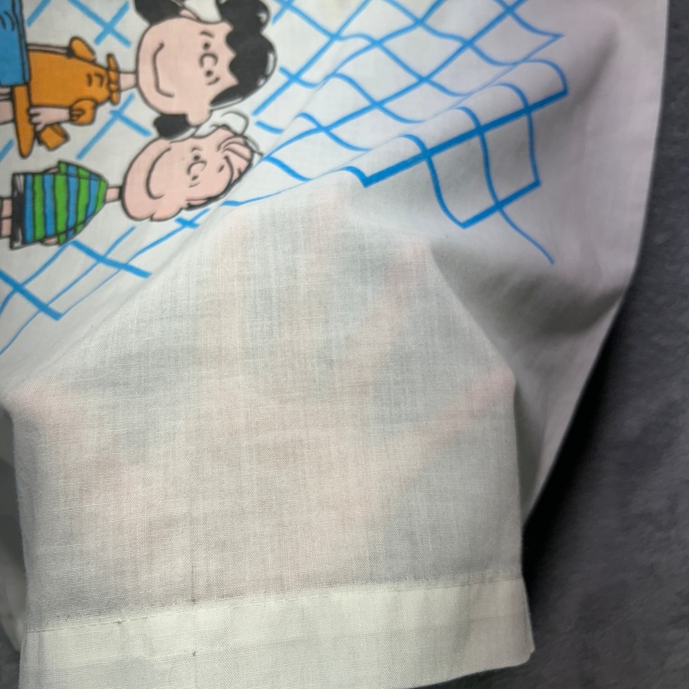 70s Charlie Brown Peanuts Snoopy Schulz One Of The Gang Twin Bedding Set Vintage - Picture 7 of 7